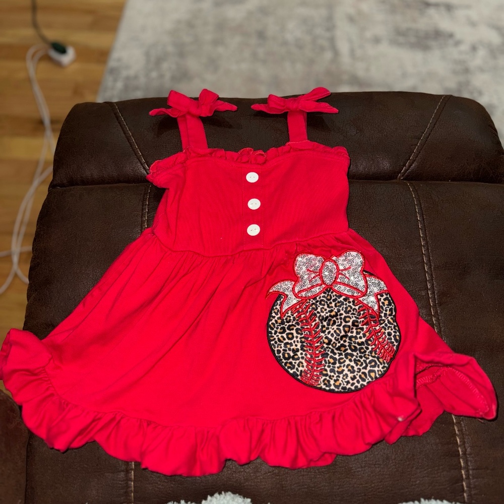 Precious ball park themed toddler shirt.